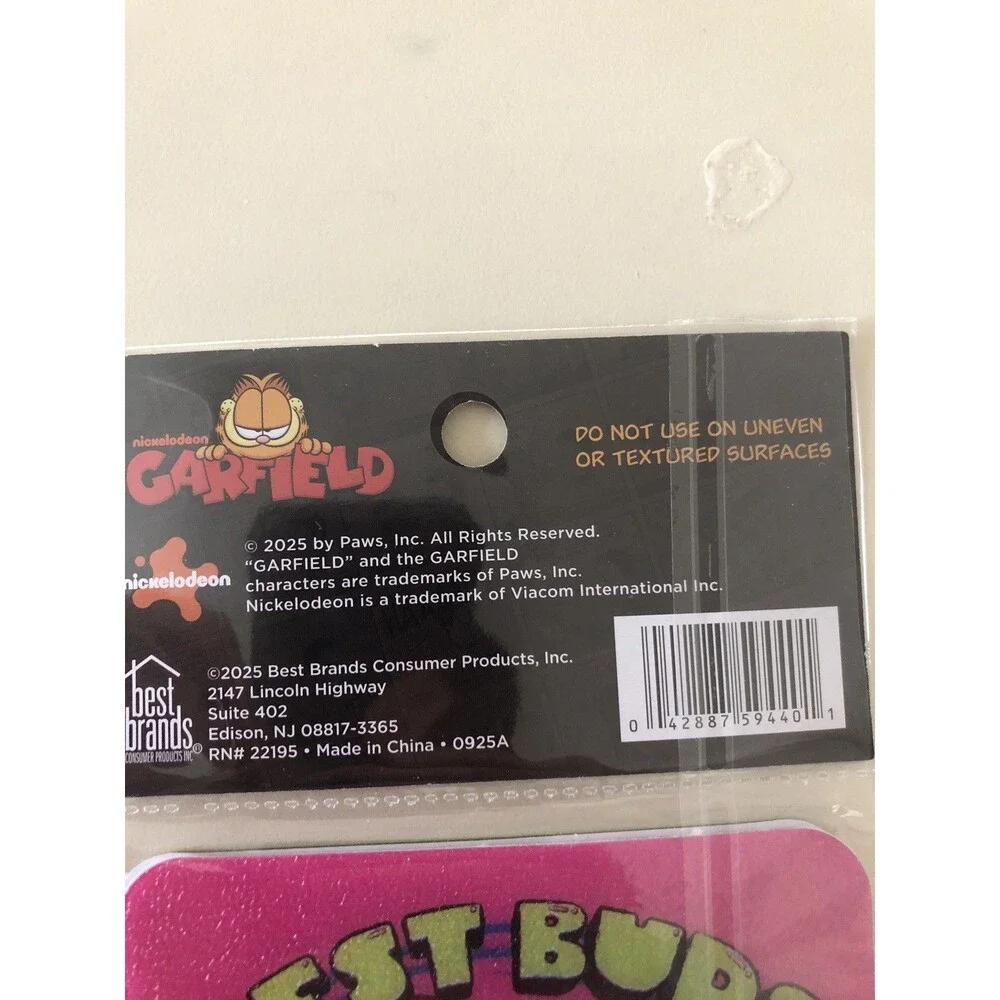 Garfield & Odie 4 Pack Non Slip Tub Treads Nickelodeon Bathroom Decor New Sealed